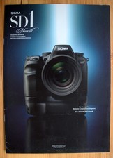 SIGMA SD1 Merrill Prospekt, sehr gut erhalten, 23 Seiten