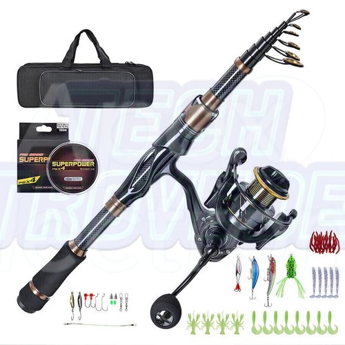 Telescopic fishing rod and - telescopic,