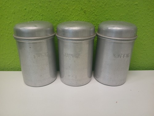 Vintage vorratsdose alu - vintage, –