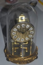 Dugena Drehpendeluhr Messing/feuevergoldet reichlich verziert