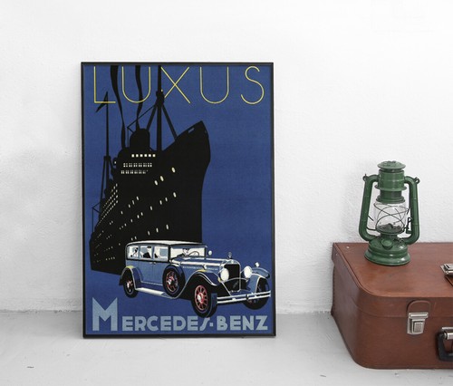 Poster mercedes benz 1920er - poster,