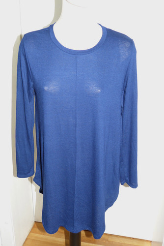 Mittelblaues damen longshirt - damen,