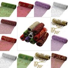 Organza Rolle Bedruckt