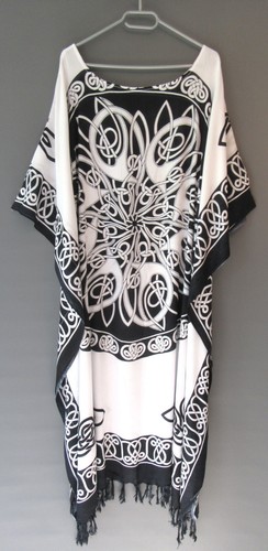 Kaftan maxi kleid weiss - maxi,
