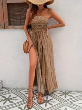 Damen Sommer Jumpsuit Bandeau