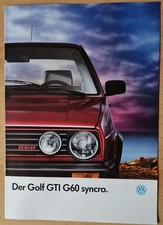 Prospekt VW Golf GTI G60 syncro  -  von 1990/1991
