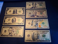 Satz (7 Scheine) USA Dollar