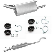 Auspuff Endtopf Mitteltopf Opel Corsa B 1.0i 12V 55PS 40kW + MONTAGESATZ
