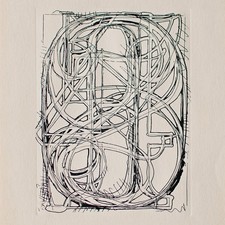 Jasper Johns 0 through 9 Pop Art Karte Castelli Graphics Original Radierung 1977