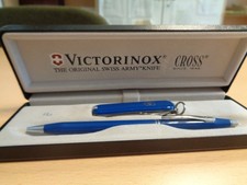 VICTORINOX Classic blau mit CROSS Schreiber  Schweizer Taschenmesser TOP + OVP