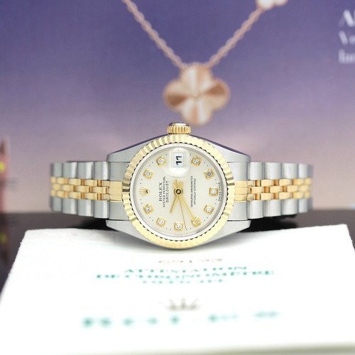Rolex lady datejust stahl - lady,