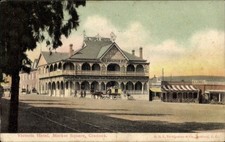 Ak Cradock Südafrika, Victoria Hotel, Markt Platz, Kutsche, Bauwerk - 4669063