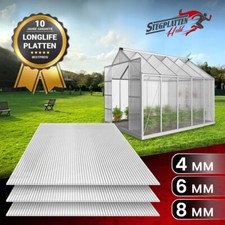 Gewächshausplatten 4  6  8 mm Doppelstegplatten Stegplatten Hohlkammerplatten