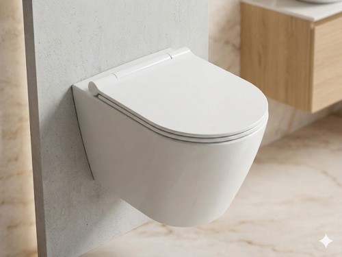 Toilette wandhängend weiß - wandhängend,