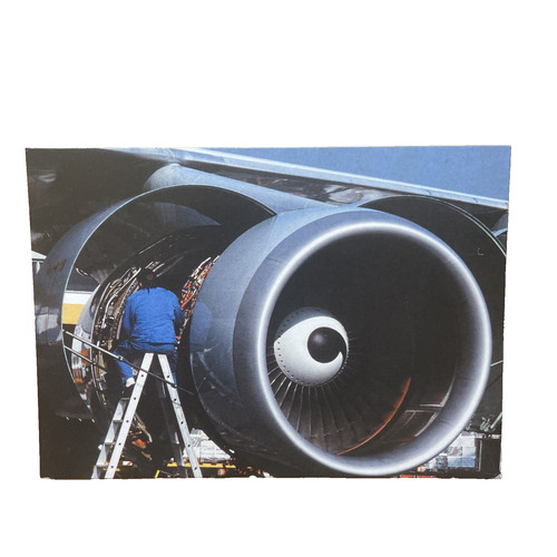 Postkarte flugzeug airline - postkarte,
