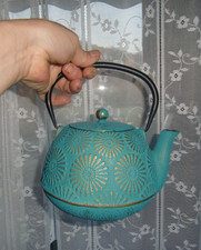 ❤️ Cha cult ❤️ NEU ❤️ schwere Teekanne  ❤️ Guss Eisen mit Sieb ❤️ Metall