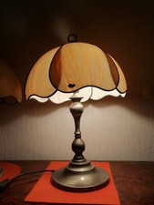 Haller Tischlampen Tiffany Stil, Höhe 60 cm, Ø 40 cm , 70/80er Jahre