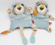 ♥ SIGIKID Schmusetuch LÖWE LULO LUMPO Kuscheltuch blau gestreift Schnuffeltuch ♥