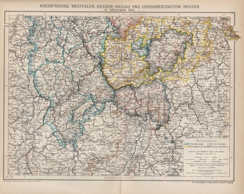 Landkarte map 1899