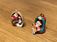 Ü -Ei Weihnachtsbaumschmuck; Walnussschale + Glocke Anhänger Neu unbenutzt 