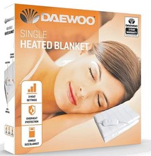 Daewoo 40W Heizdecke 3 Stufen Beheizt Unterbett Winter Wärmend - Einzeln