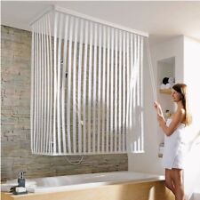 KLEINE WOLKE Eck Duschrollo Badewannen Spritzschutz Duschgardine Duschplissee