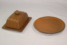 Gerz Gerzit - Butterschale & Servierteller / Teller / Platte - Staffel Stoneware