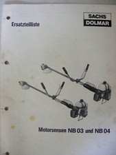 SACHS DOLMAR Motorsense NB03 &