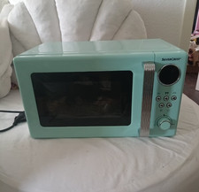 Mikrowelle Silvercrest Retro Vintage blau