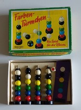 Farben-Türmchen von Spear-Spiel – Vintage Holzspiel ca. 1950er/60er