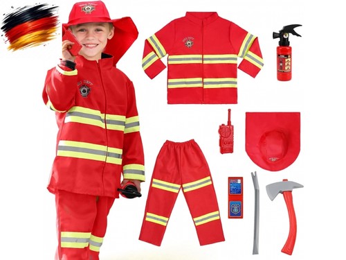 Feuerwehr kostüm set - feuerwehr,