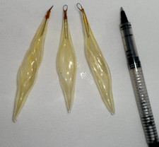 Alter  Christbaumschmuck Lauscha kleine Eiszapfen mundgeblasen mit Abriss