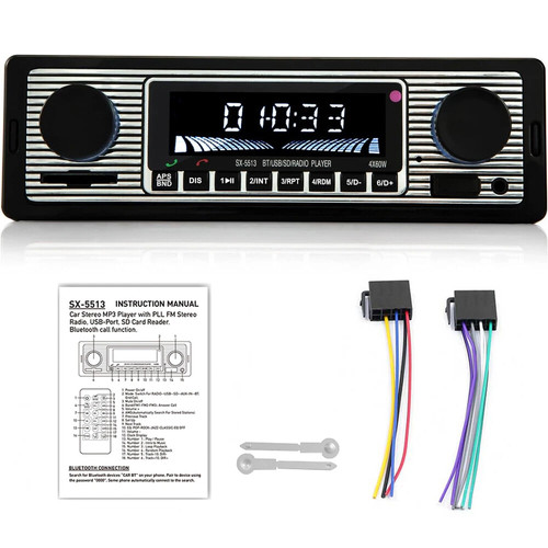 Retro autoradio bluetooth - retro,