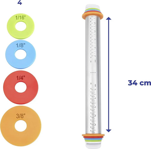 Maximex edelstahl teig rolle - maximex,