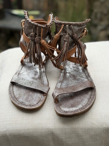 Leder sandalen - leder,