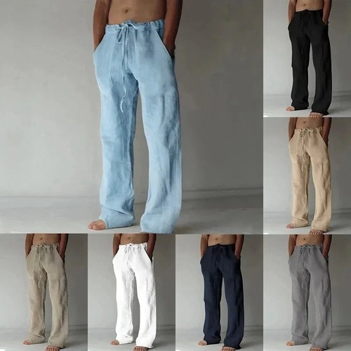 Herren leinenhose stoffhose - leinenhose,