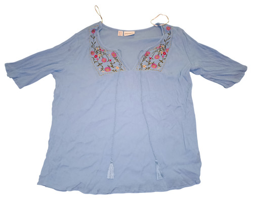 Modische tunika bluse mit - modische,