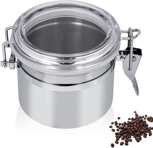 Kaffeedose edelstahl 100g - kaffeedose,