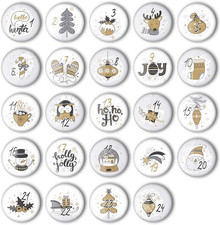 Adventskalender Zahlen Buttons