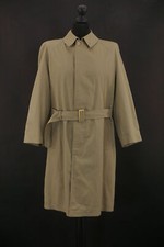 Cerruti 1881 Herren Mantel Trenchcoat 46 beige khaki lang einreihig leicht B45