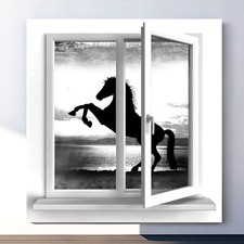 Leinwand bild pferd - bild,