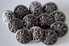 12 Trachtenknöpfe Zierknöpfe