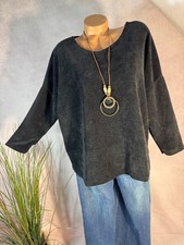 Damen Shirt Pulli Velours Samt