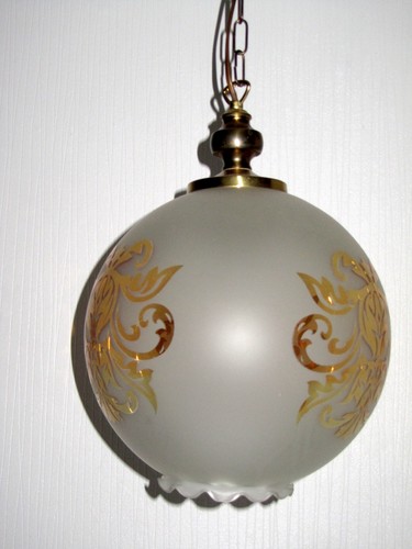 Antique brass glass - , ceiling