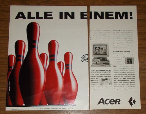 Seltene werbung acer acerpac - acer,