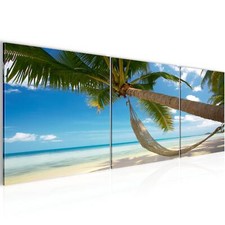 Wandbilder Set Strand Palmen