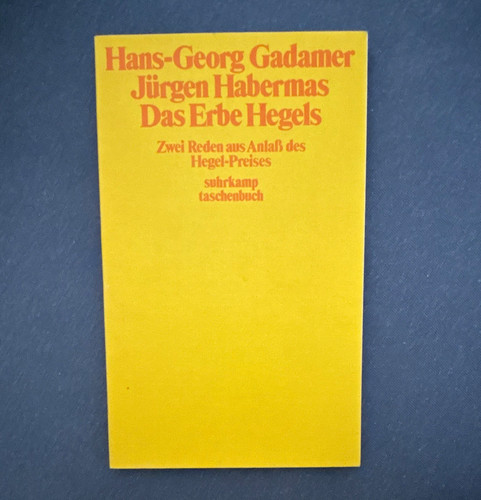Suhrkamp gadamer habermas - gadamer,
