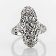 Art Deco Ring aus 750er
