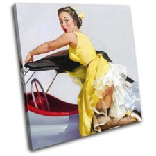 Vintage Girl Poster Sexy Retro