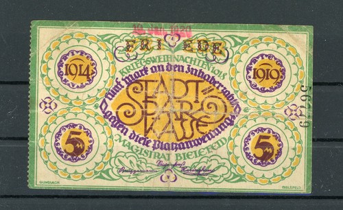 Bielefeld mark notgeld - bielefeld,
